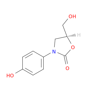 2-Oxazolidinone, 5-(hydroxymethyl)-3-(4-hydroxyphenyl)-, (S)-