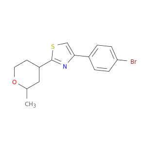 Thiazole, 4-(4-bromophenyl)-2-(tetrahydro-2-methyl-2H-pyran-4-yl)-