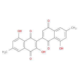 [2,2'-Binaphthalene]-1,1',4,4'-tetrone, 3,8,8'-trihydroxy-6,6'-dimethyl-