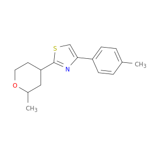 Thiazole, 4-(4-methylphenyl)-2-(tetrahydro-2-methyl-2H-pyran-4-yl)-