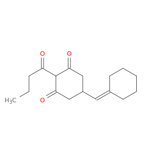 1,3-Cyclohexanedione, 5-(cyclohexylidenemethyl)-2-(1-oxobutyl)-
