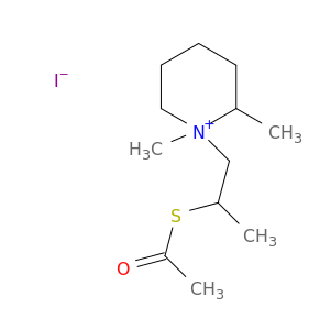 Piperidinium, 1-[2-(acetylthio)propyl]-1,2-dimethyl-, iodide