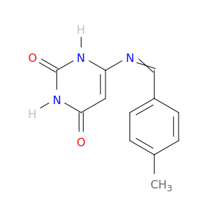 2,4(1H,3H)-Pyrimidinedione, 6-[[(4-methylphenyl)methylene]amino]-
