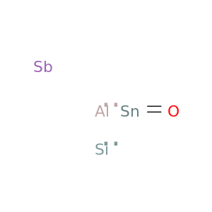 Aluminum antimony silicon tin oxide
