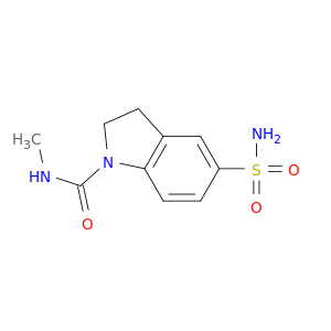 1H-Indole-1-carboxamide, 5-(aminosulfonyl)-2,3-dihydro-N-methyl-