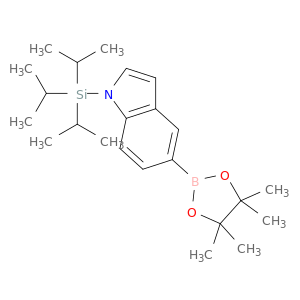 5-(4,4,5,5-四甲基-1,3,2-二氧硼戊环-2-基)-1-(三异丙硅基)-1H-吲哚