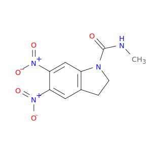 1H-Indole-1-carboxamide, 2,3-dihydro-N-methyl-5,6-dinitro-