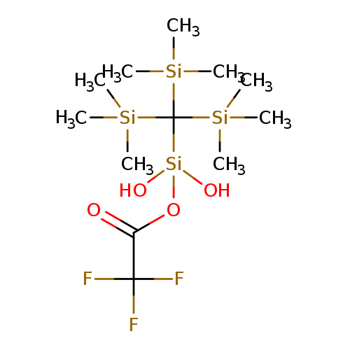 Acetic acid, trifluoro-, dihydroxy[tris(trimethylsilyl)methyl]silyl ester
