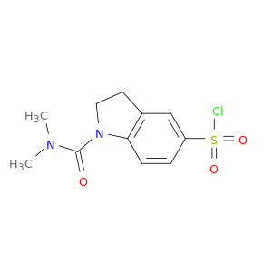 1H-Indole-5-sulfonyl chloride, 1-[(dimethylamino)carbonyl]-2,3-dihydro-