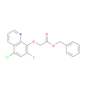 Acetic acid, [(5-chloro-7-iodo-8-quinolinyl)oxy]-, phenylmethyl ester