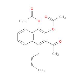 Ethanone, 1-[3,4-bis(acetyloxy)-1-(2-butenyl)-2-naphthalenyl]-