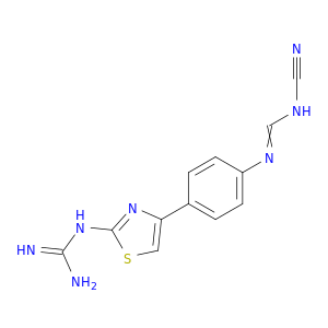 Guanidine, [4-[4-[[(cyanoamino)methylene]amino]phenyl]-2-thiazolyl]-