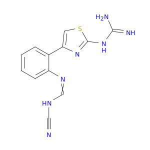 Guanidine, [4-[2-[[(cyanoamino)methylene]amino]phenyl]-2-thiazolyl]-