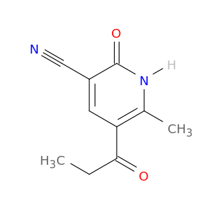 3-Pyridinecarbonitrile, 1,2-dihydro-6-methyl-2-oxo-5-(1-oxopropyl)-