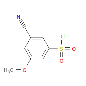 3-cyano-5-methoxybenzenesulfonyl chloride