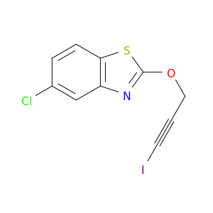 Benzothiazole, 5-chloro-2-[(3-iodo-2-propynyl)oxy]-