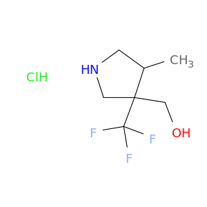 [4-methyl-3-(trifluoromethyl)pyrrolidin-3-yl]methanol;hydrochloride