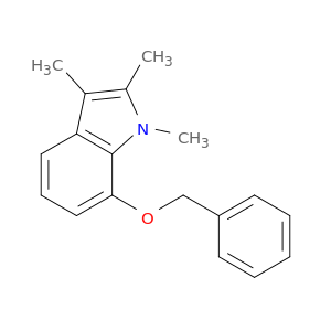 1H-Indole, 1,2,3-trimethyl-7-(phenylmethoxy)-