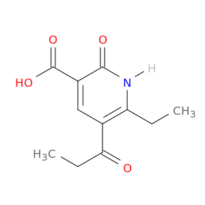 6-乙基-1,2-二氢-2-氧代-5-(1-氧丙基)-3-吡啶羧酸