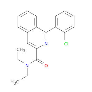 3-Isoquinolinecarboxamide, 1-(2-chlorophenyl)-N,N-diethyl-
