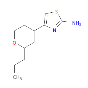 2-Thiazolamine, 4-(tetrahydro-2-propyl-2H-pyran-4-yl)-