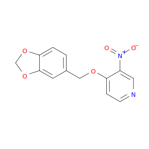 Pyridine, 4-(1,3-benzodioxol-5-ylmethoxy)-3-nitro-