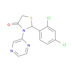 4-Thiazolidinone, 2-(2,4-dichlorophenyl)-3-pyrazinyl-