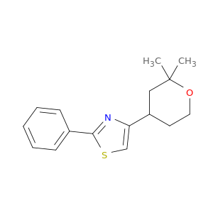 Thiazole, 2-phenyl-4-(tetrahydro-2,2-dimethyl-2H-pyran-4-yl)-