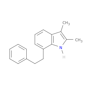 1H-Indole, 2,3-dimethyl-7-(2-phenylethyl)-