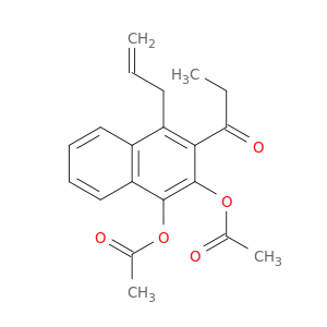 1-Propanone, 1-[3,4-bis(acetyloxy)-1-(2-propenyl)-2-naphthalenyl]-