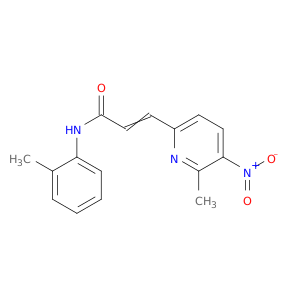 2-Propenamide, 3-(6-methyl-5-nitro-2-pyridinyl)-N-(2-methylphenyl)-