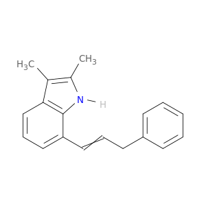 1H-Indole, 2,3-dimethyl-7-(3-phenyl-1-propenyl)-