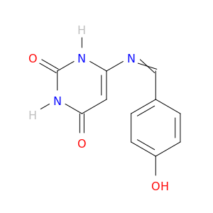 2,4(1H,3H)-Pyrimidinedione, 6-[[(4-hydroxyphenyl)methylene]amino]-