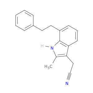 1H-Indole-3-acetonitrile, 2-methyl-7-(2-phenylethyl)-