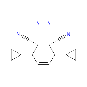 4-Cyclohexene-1,1,2,2-tetracarbonitrile, 3,6-dicyclopropyl-