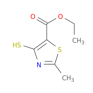 5-Thiazolecarboxylic acid, 4-mercapto-2-methyl-, ethyl ester
