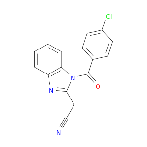 1H-Benzimidazole-2-acetonitrile, 1-(4-chlorobenzoyl)-