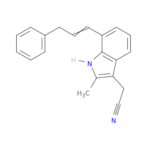 1H-Indole-3-acetonitrile, 2-methyl-7-(3-phenyl-1-propenyl)-