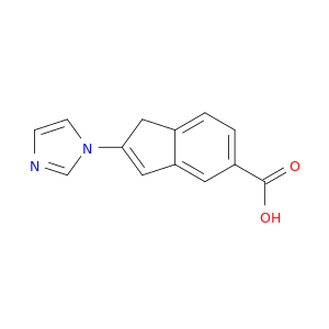 1H-Indene-5-carboxylic acid, 2-(1H-imidazol-1-yl)-