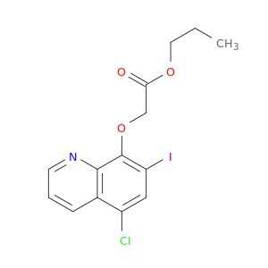 Acetic acid, [(5-chloro-7-iodo-8-quinolinyl)oxy]-, propyl ester