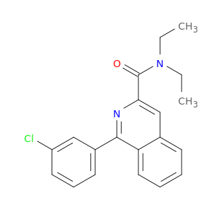 3-Isoquinolinecarboxamide, 1-(3-chlorophenyl)-N,N-diethyl-