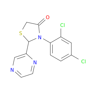 4-Thiazolidinone, 3-(2,4-dichlorophenyl)-2-pyrazinyl-
