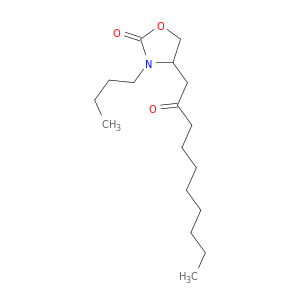 2-Oxazolidinone, 3-butyl-4-(2-oxodecyl)-