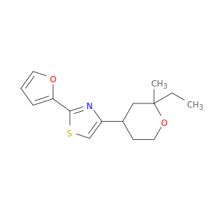 Thiazole, 4-(2-ethyltetrahydro-2-methyl-2H-pyran-4-yl)-2-(2-furanyl)-