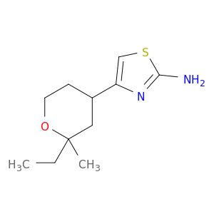 2-Thiazolamine, 4-(2-ethyltetrahydro-2-methyl-2H-pyran-4-yl)-