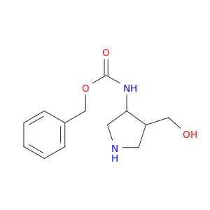 benzyl N-[4-(hydroxymethyl)pyrrolidin-3-yl]carbamate