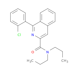 3-Isoquinolinecarboxamide, 1-(2-chlorophenyl)-N,N-dipropyl-