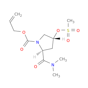 1-Pyrrolidinecarboxylic acid, 2-[(dimethylamino)carbonyl]-4-[(methylsulfonyl)oxy]-, 2-propen-1-yl ester, (2S,4R)-