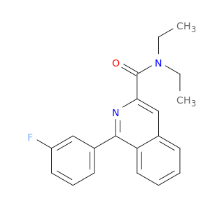 3-Isoquinolinecarboxamide, N,N-diethyl-1-(3-fluorophenyl)-
