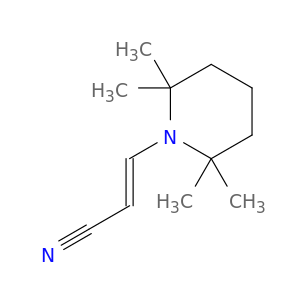 2-Propenenitrile, 3-(2,2,6,6-tetramethyl-1-piperidinyl)-, (E)-
